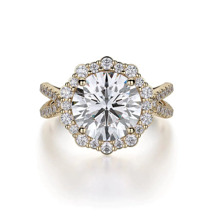 MICHAEL M Engagement Rings 18K Yellow Gold Defined R740-2 R740-2YG