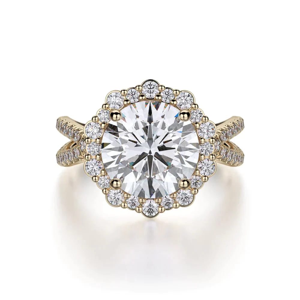 MICHAEL M Engagement Rings 18K Yellow Gold Defined R740-2 R740-2YG