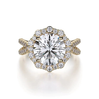 MICHAEL M Engagement Rings 18K Yellow Gold Defined R740-2 R740-2YG