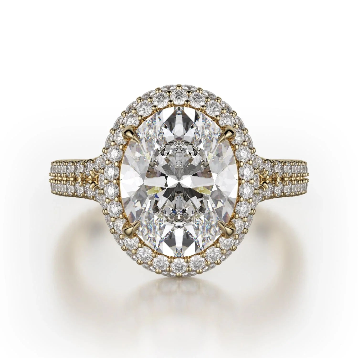 MICHAEL M Engagement Rings 18K Yellow Gold Defined R778-3 R778-3YG