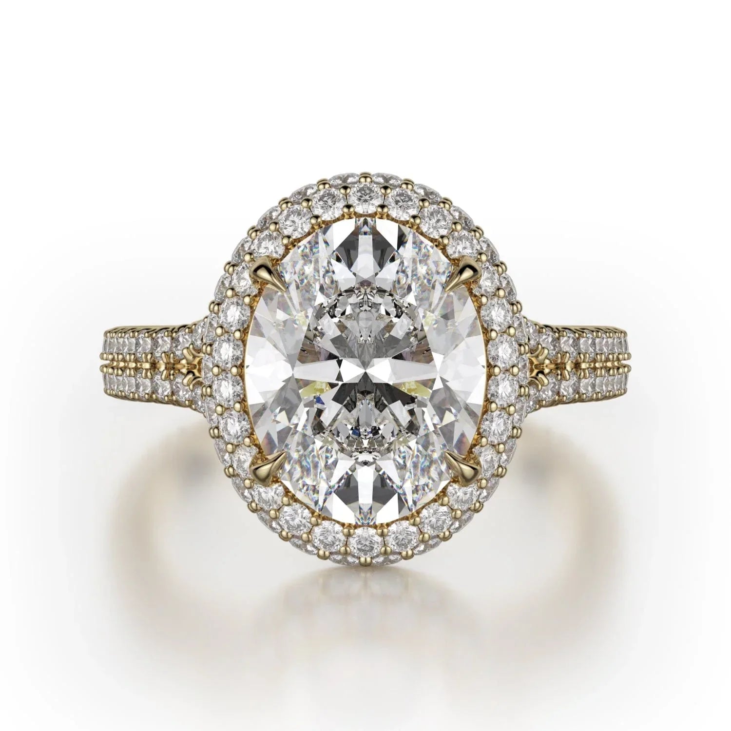 MICHAEL M Engagement Rings 18K Yellow Gold Defined R778-3 R778-3YG