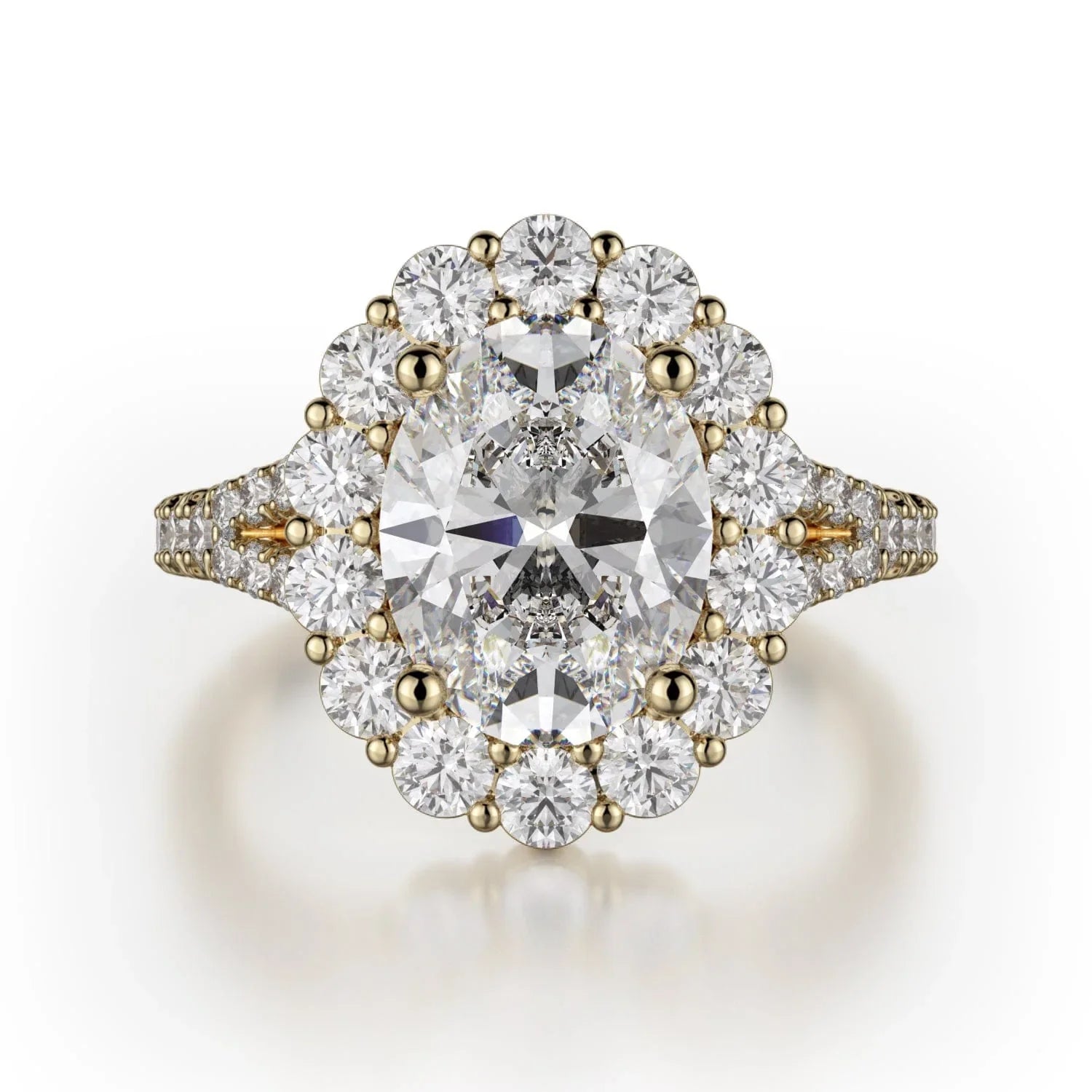 MICHAEL M Engagement Rings 18K Yellow Gold Defined R779-2.5 R779-2.5YG