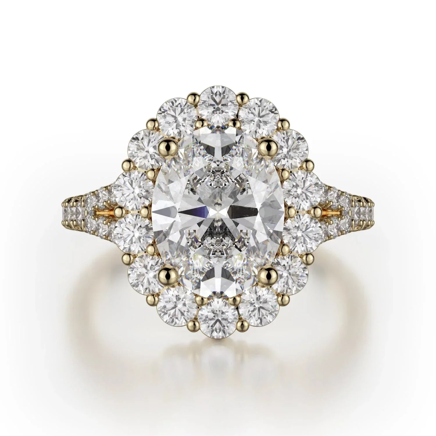 MICHAEL M Engagement Rings 18K Yellow Gold Defined R779-2.5 R779-2.5YG