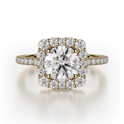 MICHAEL M Engagement Rings 18K Yellow Gold Defined R784-2 R784-2YG