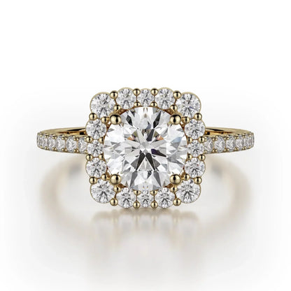 MICHAEL M Engagement Rings 18K Yellow Gold Defined R784-2 R784-2YG