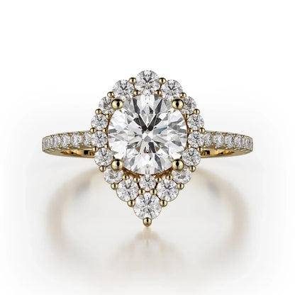 MICHAEL M Engagement Rings 18K Yellow Gold Defined R785-2 R785-2YG