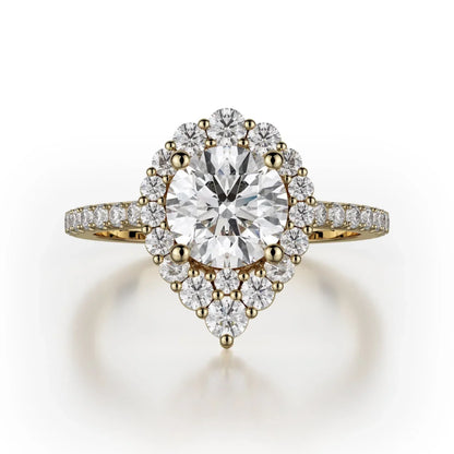 MICHAEL M Engagement Rings 18K Yellow Gold Defined R785-2 R785-2YG