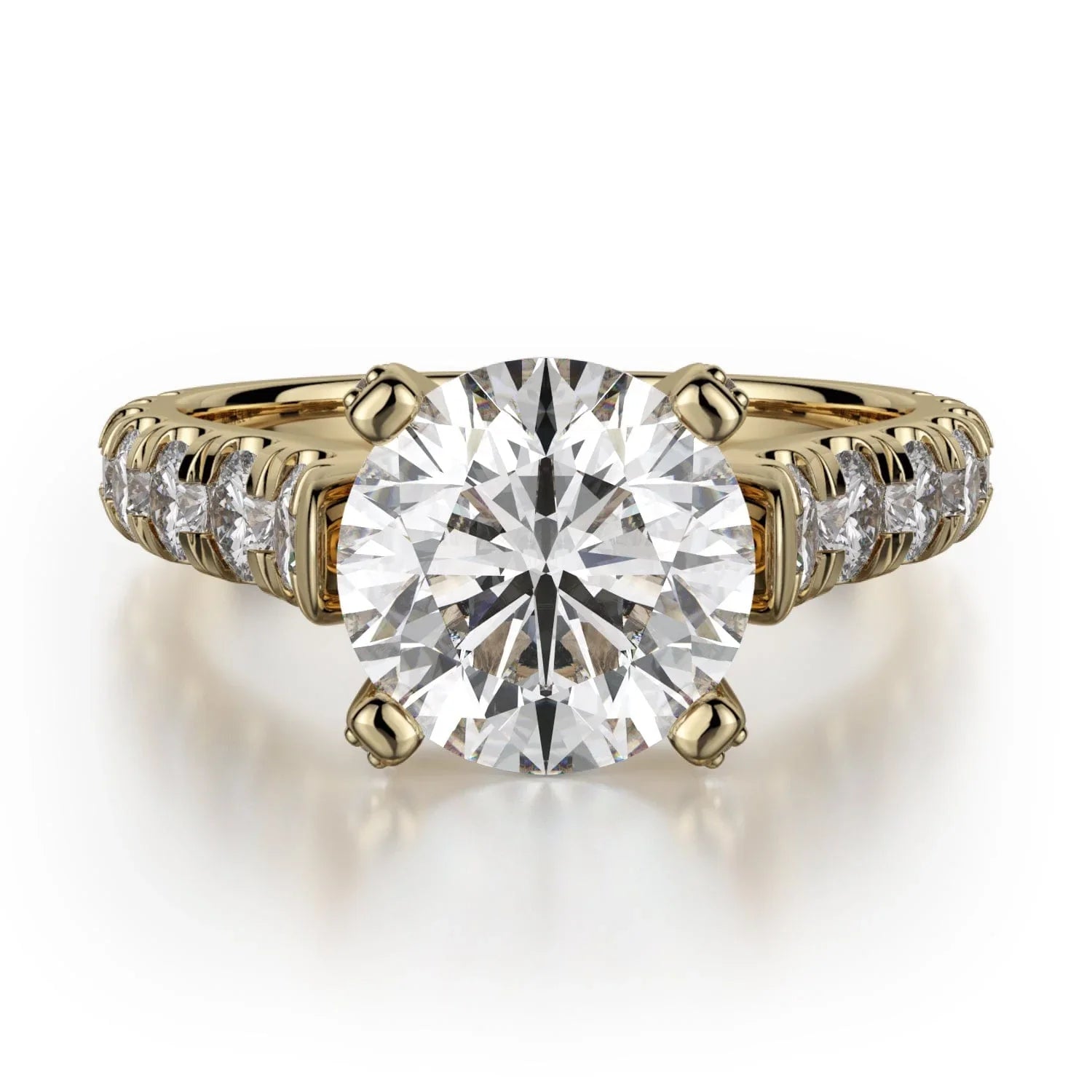 MICHAEL M Engagement Rings 18K Yellow Gold Europa R255-2 R255-2YG