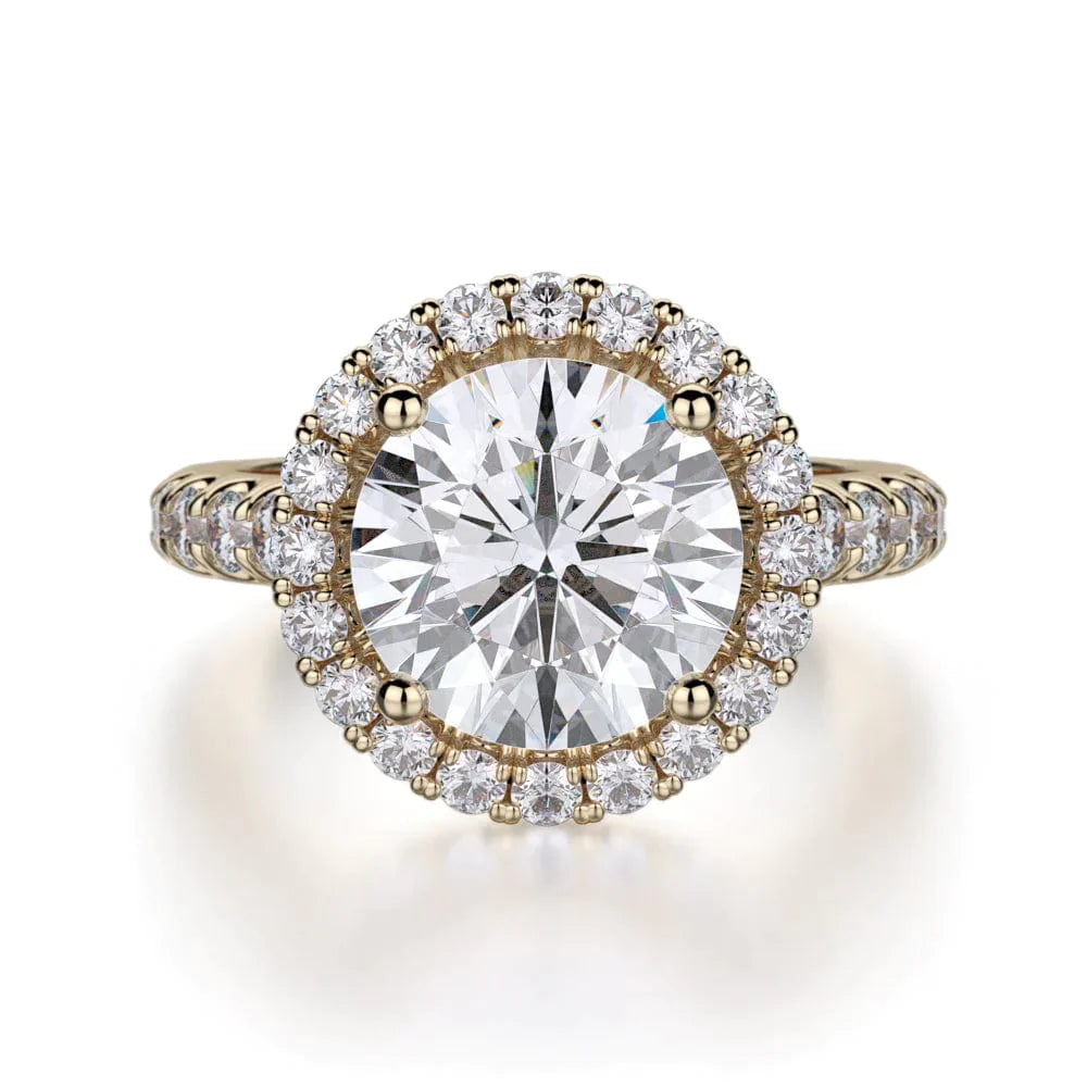 MICHAEL M Engagement Rings 18K Yellow Gold Europa R320L-3 R320L-3YG