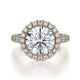 MICHAEL M Engagement Rings 18K Yellow Gold Europa R320L-3 R320L-3YG