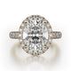 MICHAEL M Engagement Rings 18K Yellow Gold Europa R320L-3-OV R320L-3-OV-YG