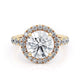 MICHAEL M Engagement Rings 18K Yellow Gold Europa R320L-3 Round R320L-3YG
