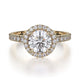 MICHAEL M Engagement Rings 18K Yellow Gold Europa R320S-1 R320S-1YG