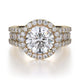 MICHAEL M Engagement Rings 18K Yellow Gold Europa R396-2 R396-2YG