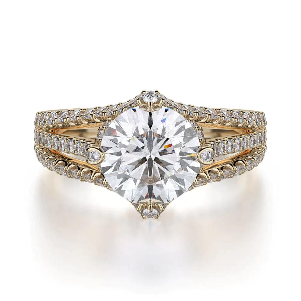 MICHAEL M Engagement Rings 18K Yellow Gold Europa R439-2 R439-2YG
