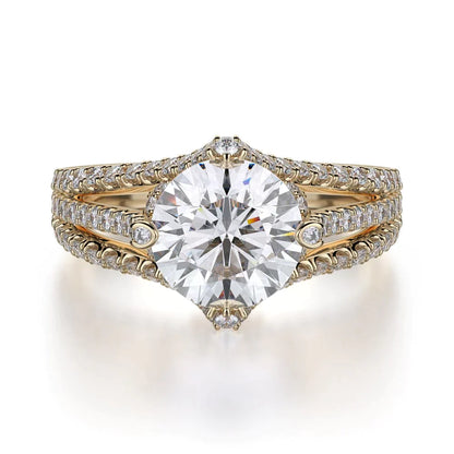 MICHAEL M Engagement Rings 18K Yellow Gold Europa R439-2 R439-2YG