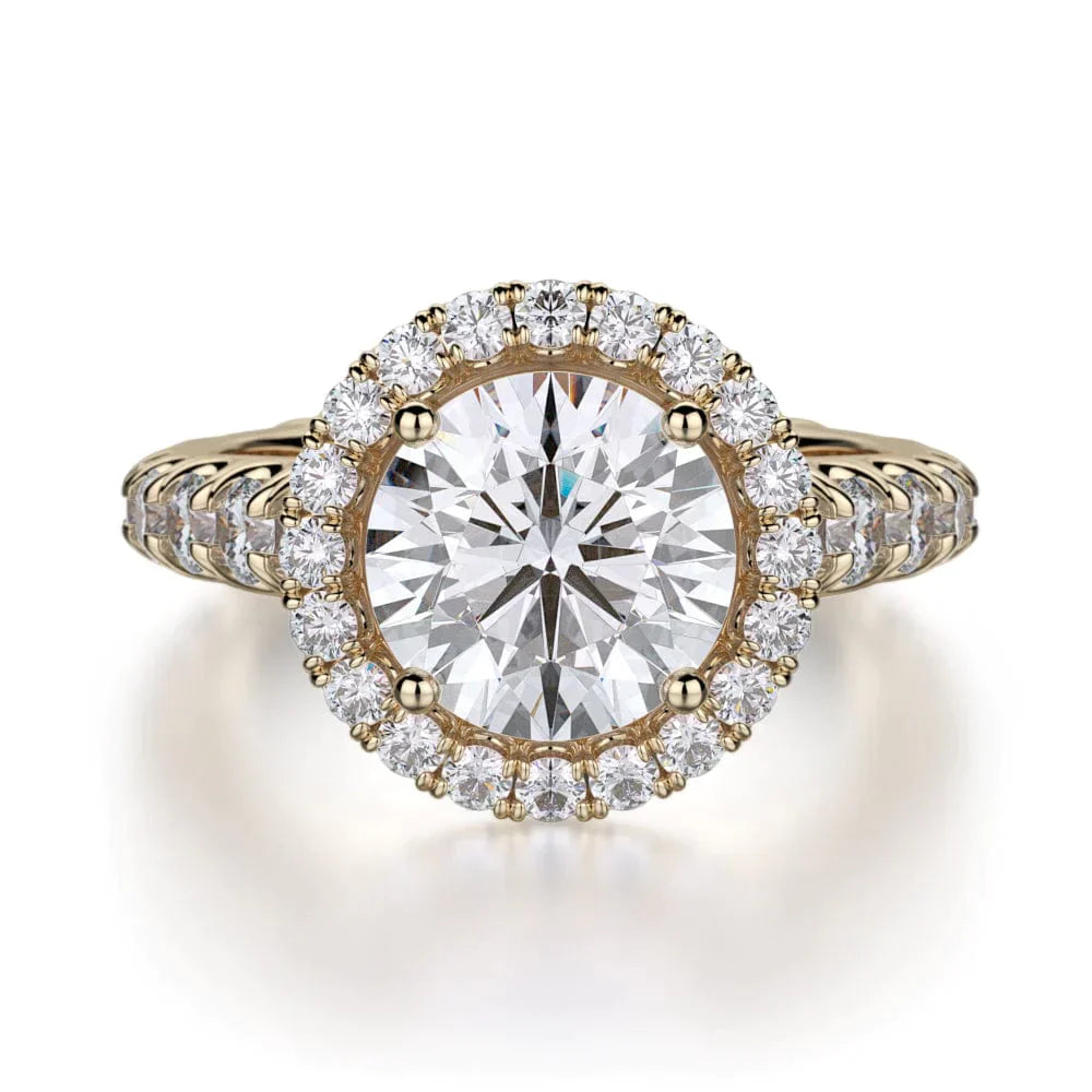MICHAEL M Engagement Rings 18K Yellow Gold Europa R440L-2 R440L-2YG