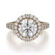 MICHAEL M Engagement Rings 18K Yellow Gold Europa R440L-2 R440L-2YG