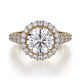 MICHAEL M Engagement Rings 18K Yellow Gold Europa R440L-2 R440L-2YG