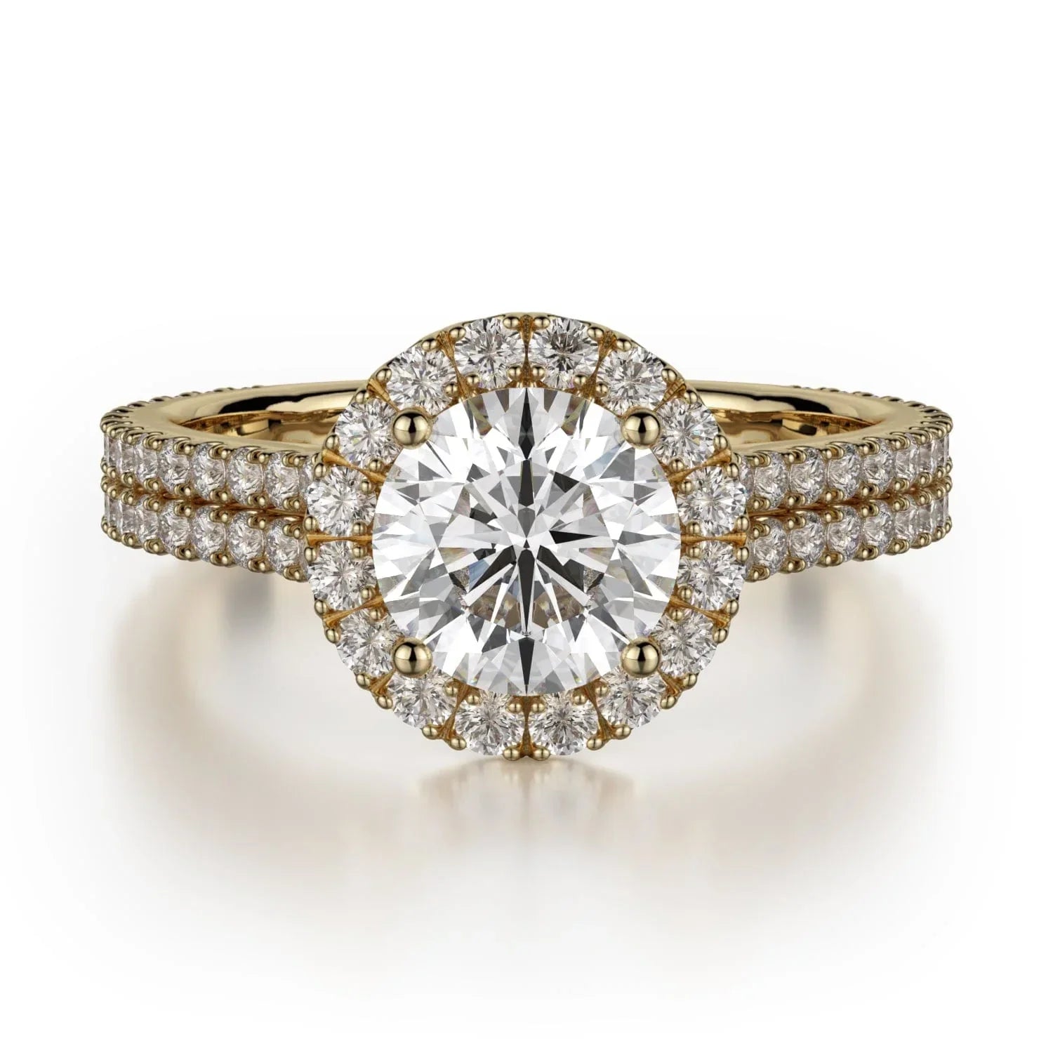 MICHAEL M Engagement Rings 18K Yellow Gold Europa R456-1 R456-1YG