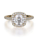 MICHAEL M Engagement Rings 18K Yellow Gold Europa R539S-1 R539S-1YG