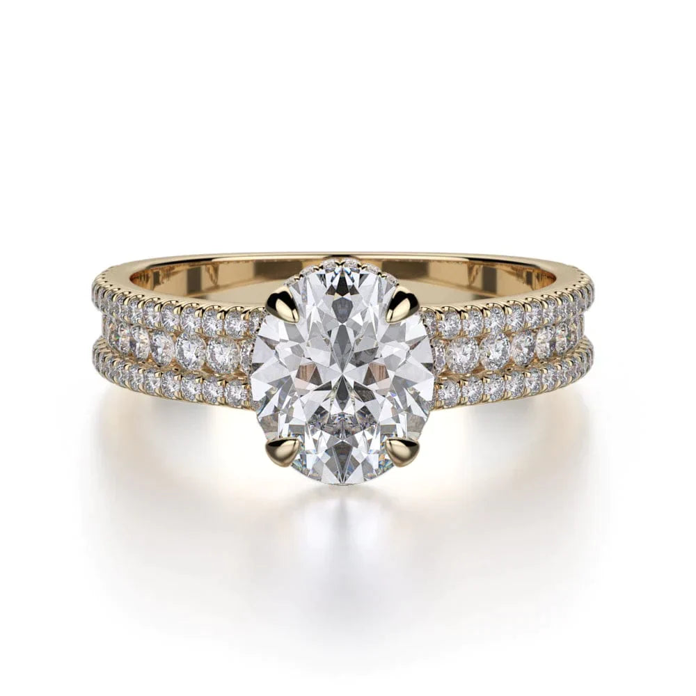 MICHAEL M Engagement Rings 18K Yellow Gold Europa R717-2 R717-2YG