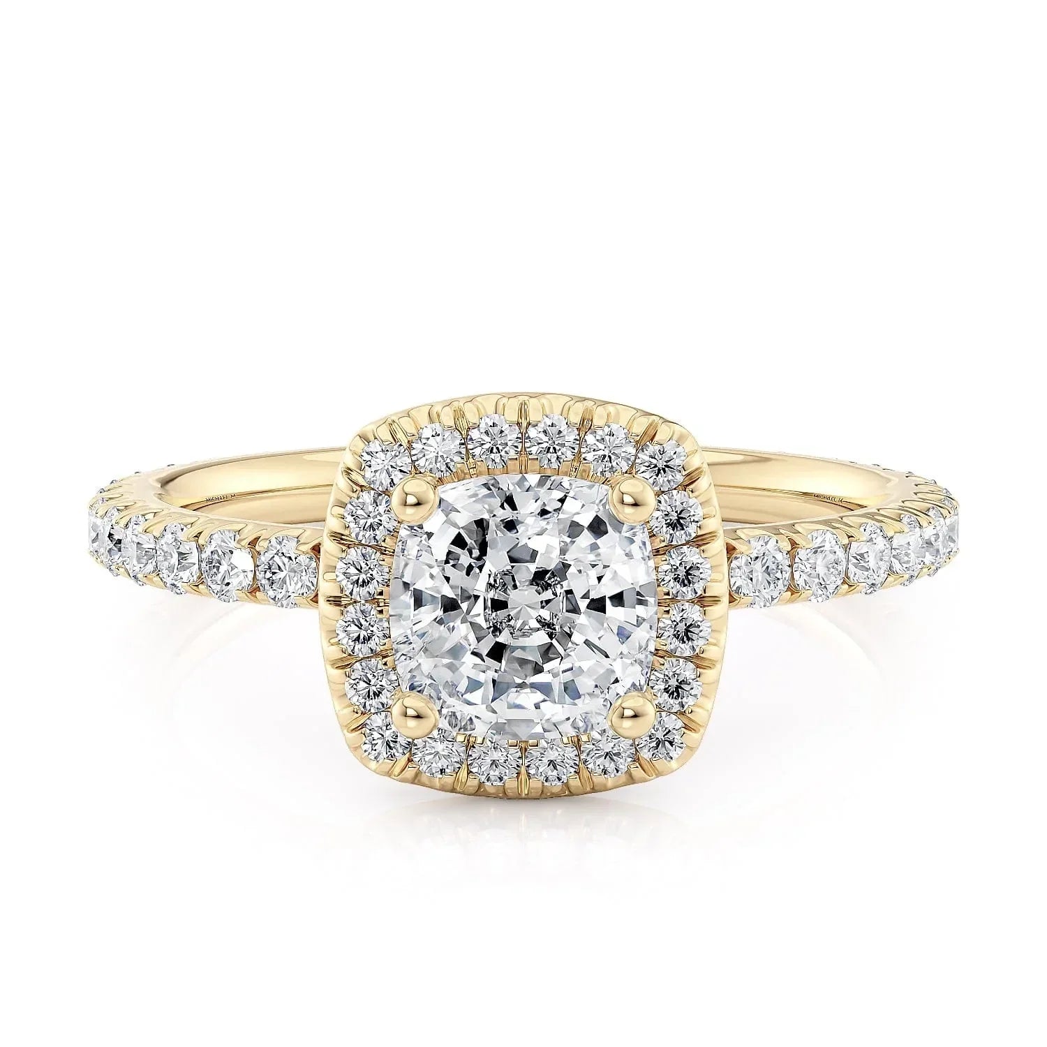 MICHAEL M Engagement Rings 18K Yellow Gold Europa R777-1