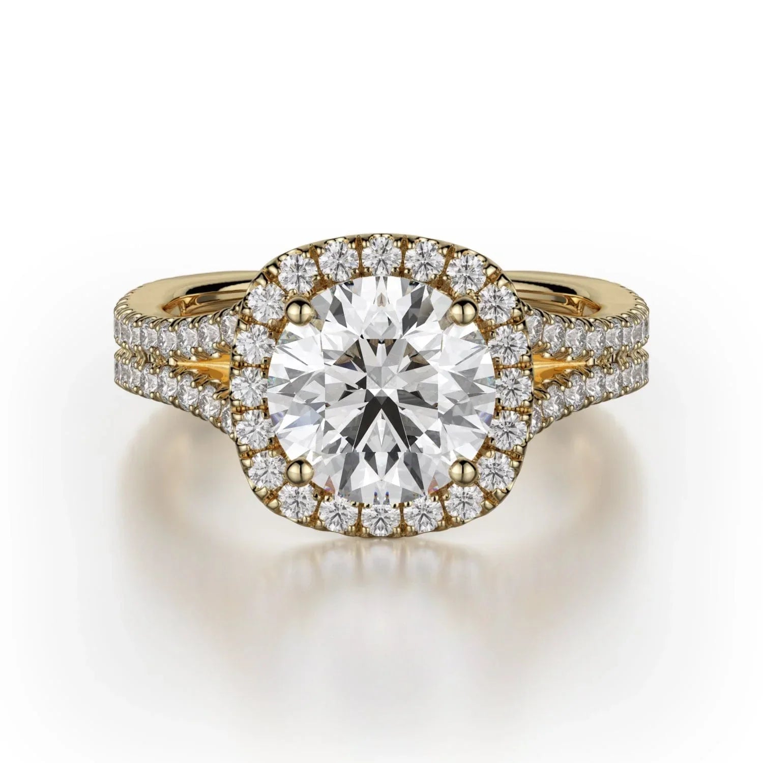 MICHAEL M Engagement Rings 18K Yellow Gold Europa R783-2