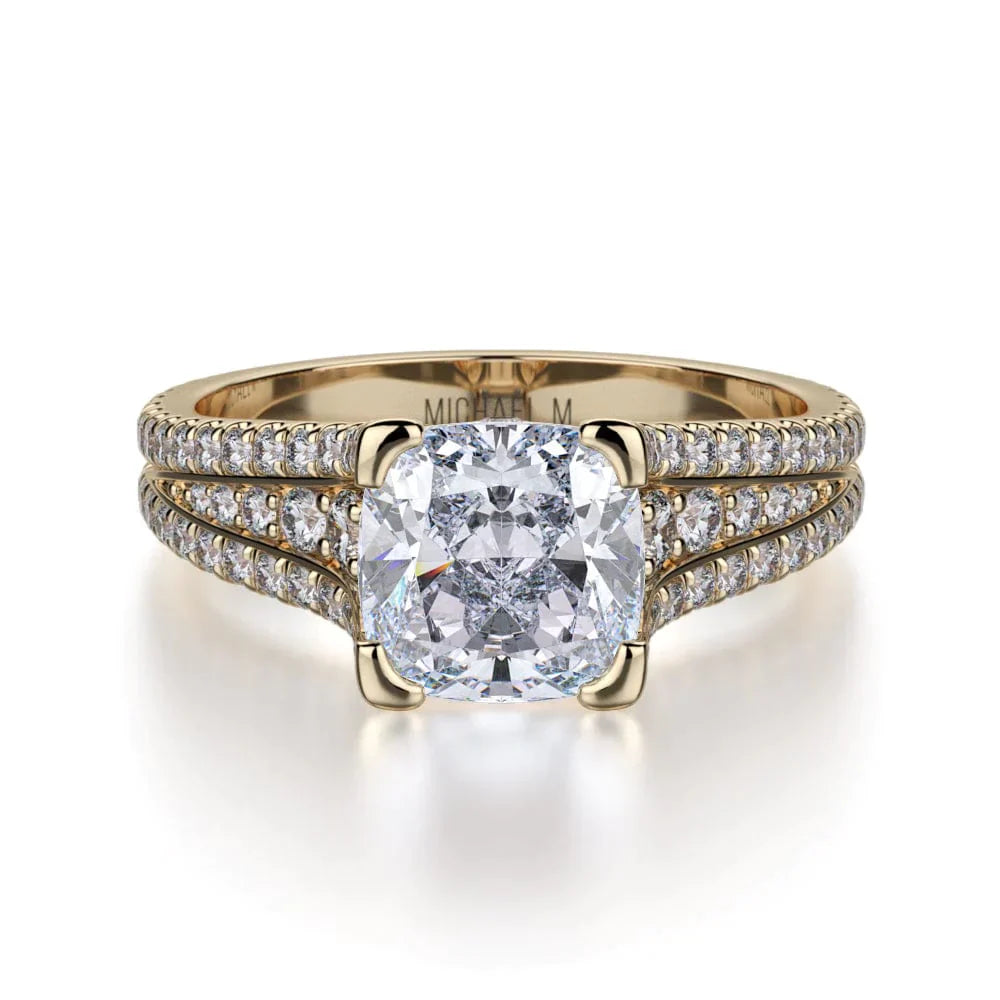 MICHAEL M Engagement Rings 18K Yellow Gold Loud R744-2 R744-2YG