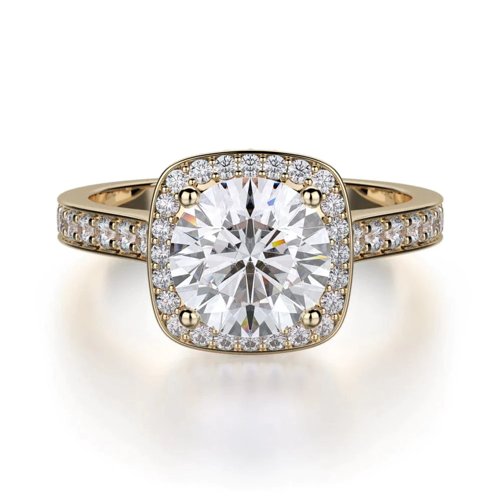 MICHAEL M Engagement Rings 18K Yellow Gold Love R353-2 R353-2YG