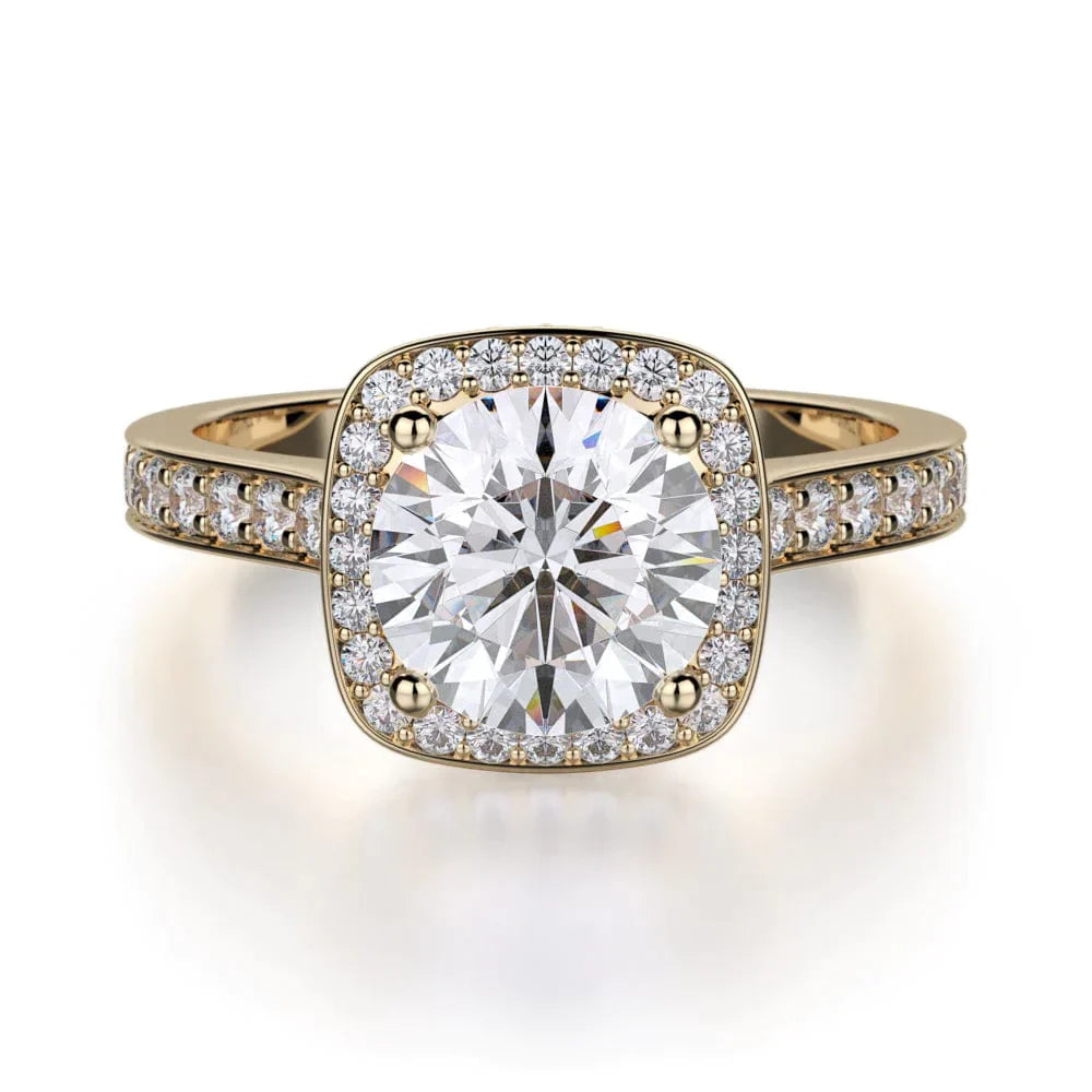 MICHAEL M Engagement Rings 18K Yellow Gold Love R353-2 R353-2YG