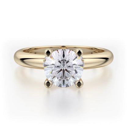 Michael M Solitaire Round Engagement Ring