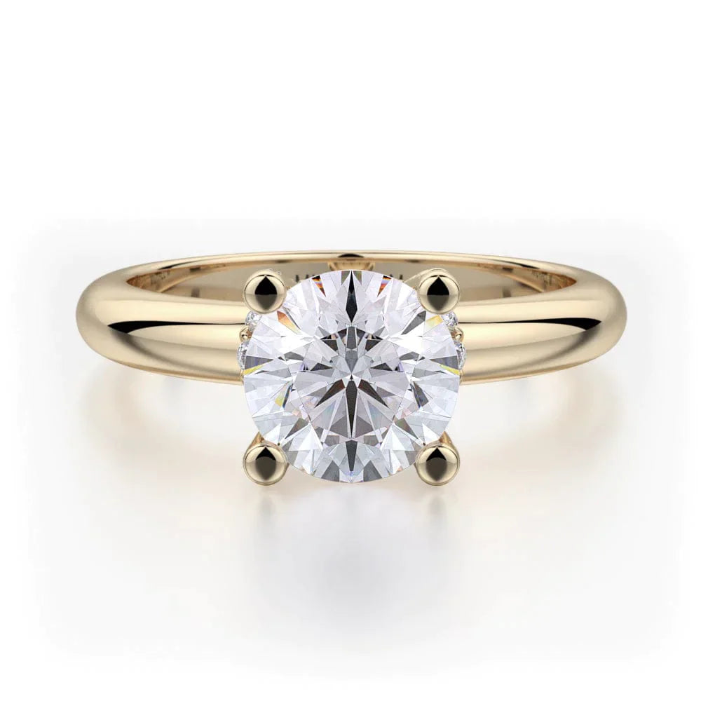 MICHAEL M Engagement Rings 18K Yellow Gold Love R517-1 R517-1YG
