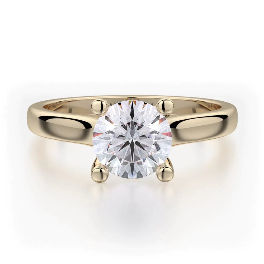 MICHAEL M Engagement Rings 18K Yellow Gold Love R519-1 R519-1YG