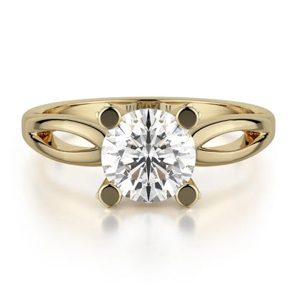MICHAEL M Engagement Rings 18K Yellow Gold Love R521-1 R521-1YG