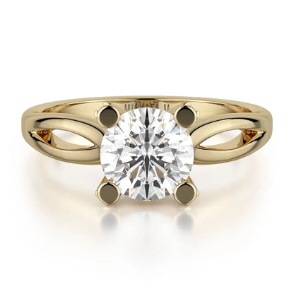 MICHAEL M Engagement Rings 18K Yellow Gold Love R521-1 R521-1YG
