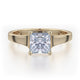 Michael M Pavé Princess Engagement Ring