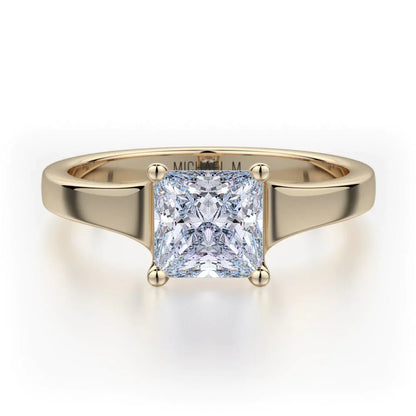 Michael M Pave Princess Engagement Ring