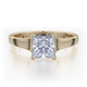 Michael M Pave Princess Engagement Ring