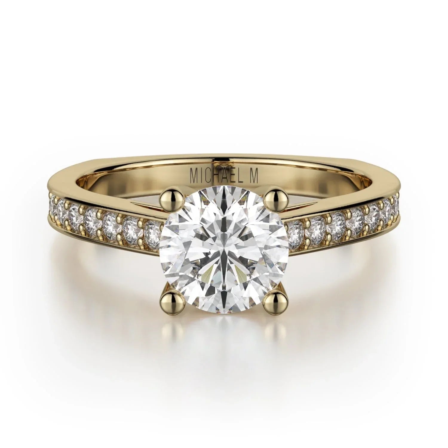 MICHAEL M Engagement Rings 18K Yellow Gold Love R648-1 R648-1YG
