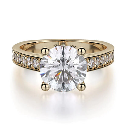 MICHAEL M Engagement Rings 18K Yellow Gold Love R648-2 R648-2YG