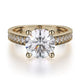 Michael M Bezel Round Engagement Ring