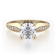 Michael M Pave Round Engagement Ring