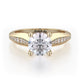 Michael M Pavé Round Engagement Ring