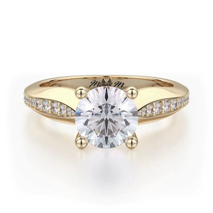 MICHAEL M Engagement Rings 18K Yellow Gold Love R686-1 R686-1YG