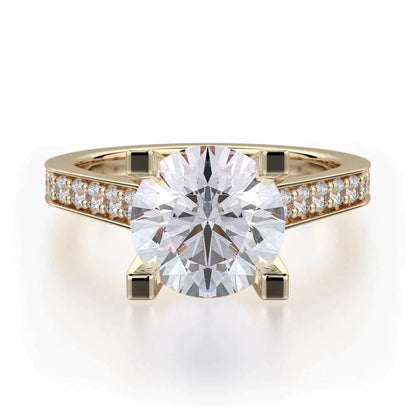 MICHAEL M Engagement Rings 18K Yellow Gold Love R697-2 R697-2YG