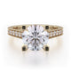 Michael M Pavé Round Engagement Ring