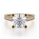 Michael M Pave Round Engagement Ring
