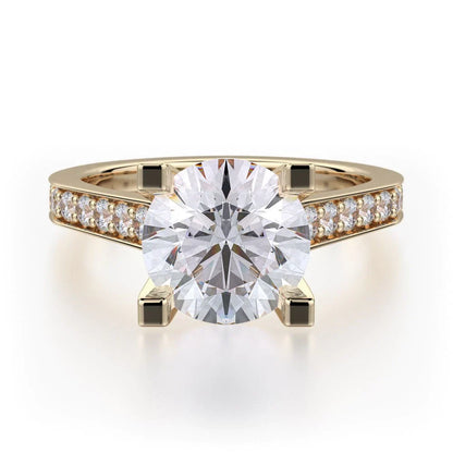 MICHAEL M Engagement Rings 18K Yellow Gold Love R697-2 R697-2YG