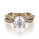 MICHAEL M Engagement Rings 18K Yellow Gold Love R709-1.25 R709-1.25YG